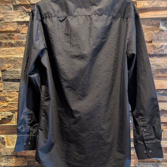 Alfani Regular Fit Black Dress Shirt • Men’s Size S (14-14.5 Neck) - Picture 3 of 8